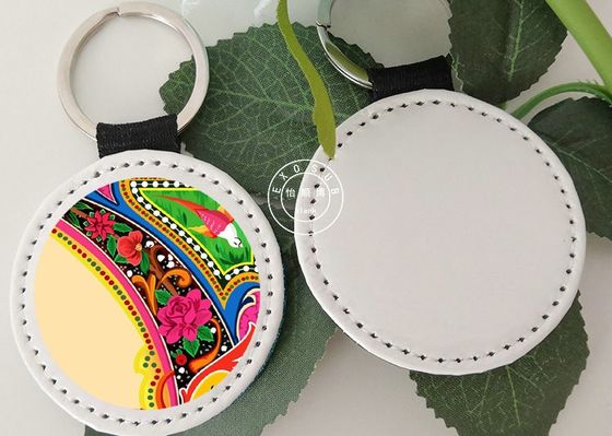 Deri Sublimasyon Özel Çöpler Anahtar Halkası Kalp Yuvarlak Dikdörtgen Şekiller