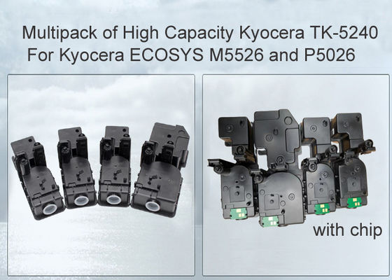 Kyocera Ecosys M5521 Siyah ve Renkli Toner Kartuşu TK5230 CMYK 4'lü Paket, Japan Toner Tozu ile