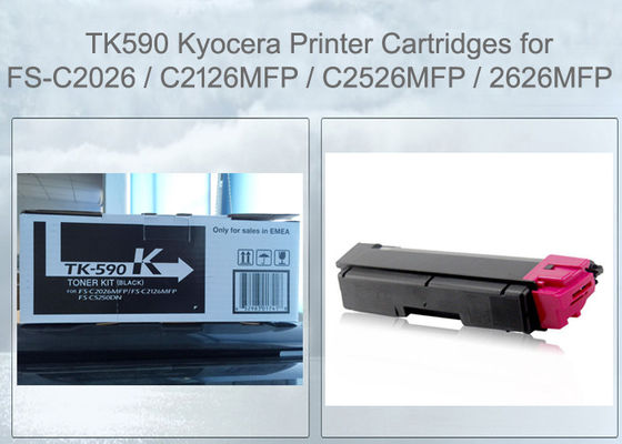 Kyocera TK-590 Ecosys FS-C2126MFP Uyumlu Gökkuşağı Paketi 4 Renk Toner Içerir