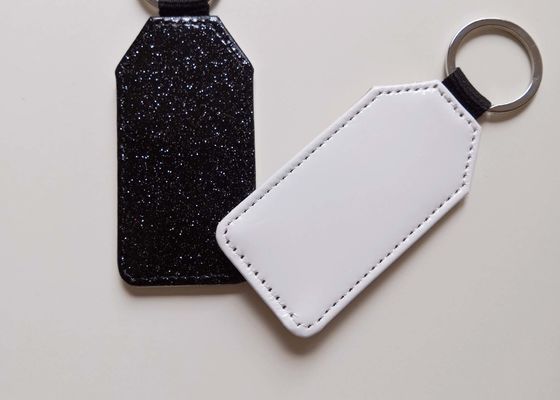 Deri Sublimasyon Özel Çöpler Anahtar Halkası Kalp Yuvarlak Dikdörtgen Şekiller