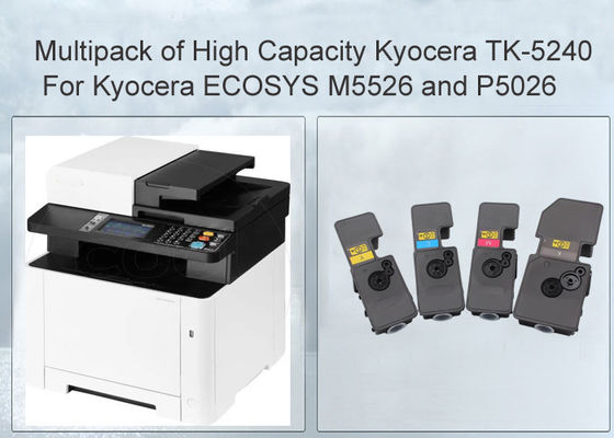 Kyocera TK-5240 CMYK Çoklu Paketli Lazer Yazıcı Toner Kartüsü Kyocera Ecosys M5526cdw için